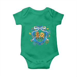 Funny Hanukkah Baby Onesie Challah And Latke Cute Food Lover Gift TS12 Irish Green Print Your Wear