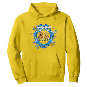 Funny Hanukkah Hoodie Challah And Latke Cute Food Lover Gift TS12 Daisy Print Your Wear