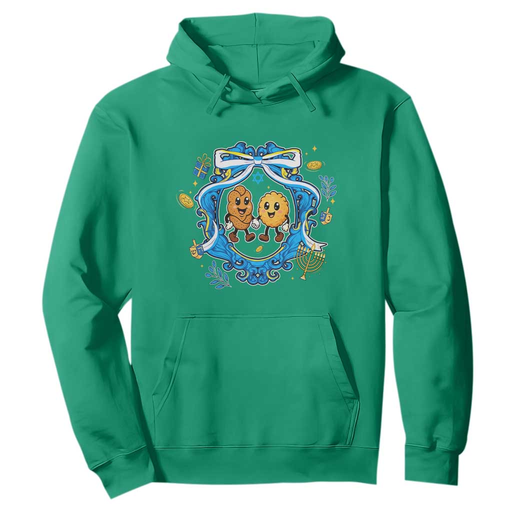 Funny Hanukkah Hoodie Challah And Latke Cute Food Lover Gift TS12 Irish Green Print Your Wear