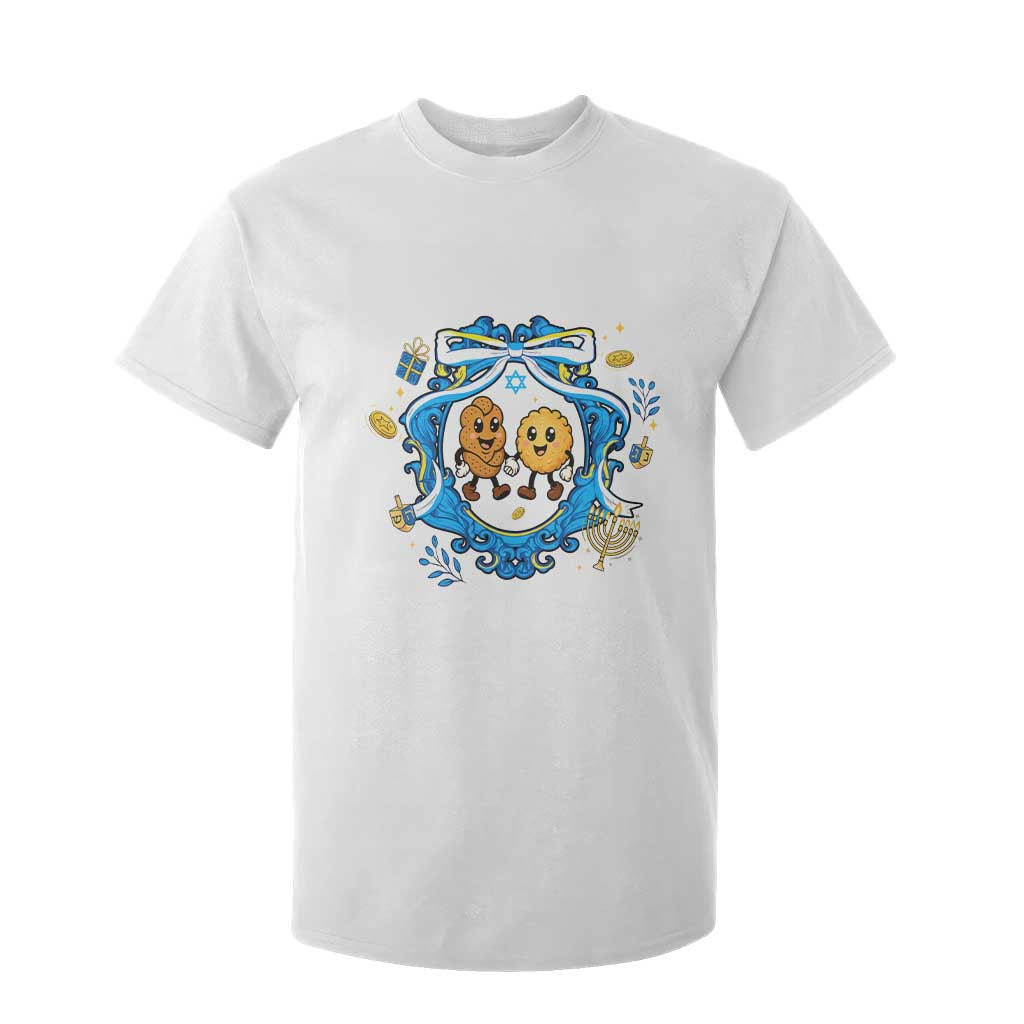 Funny Hanukkah T Shirt For Kid Challah And Latke Cute Food Lover Gift TS12 White Print Your Wear