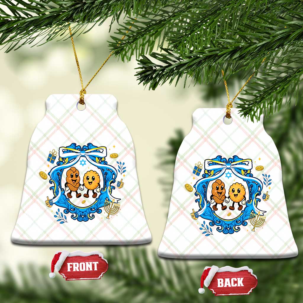 Funny Hanukkah Ceramic Ornament Challah And Latke Cute Food Lover Gift TS12 Print Your Wear
