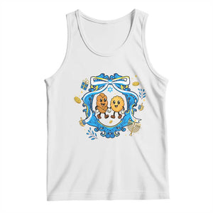 Funny Hanukkah Tank Top Challah And Latke Cute Food Lover Gift TS12 White Print Your Wear