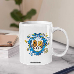 Funny Hanukkah Coffee Mug Challah And Latke Cute Food Lover Gift TS12 Print Your Wear