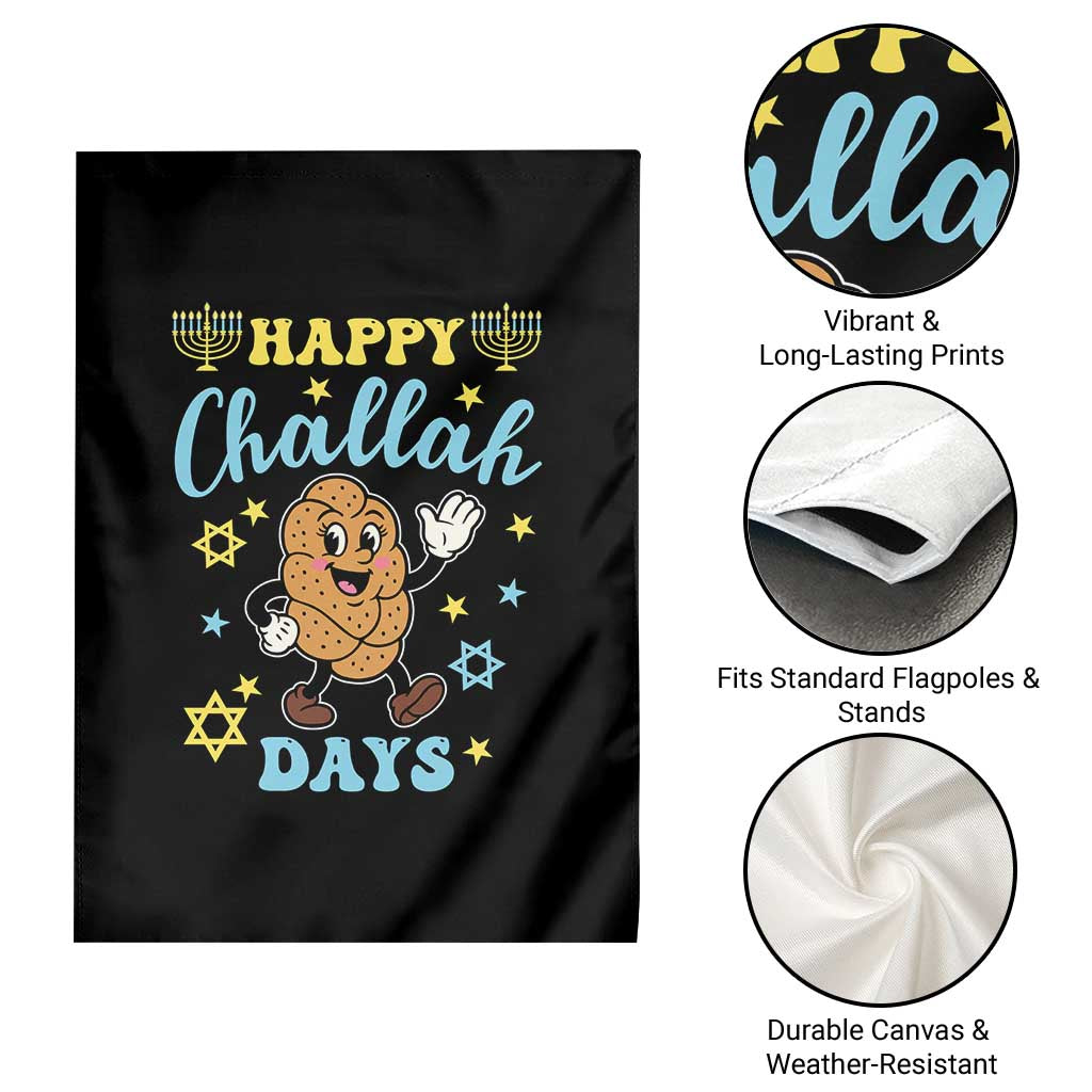 Funny Hanukkah Food Lover Gift Garden Flag Happy Challah Days TS12 Print Your Wear