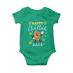 Funny Hanukkah Food Lover Gift Baby Onesie Happy Challah Days TS12 Irish Green Print Your Wear