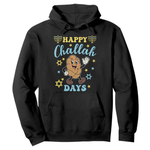 Funny Hanukkah Food Lover Gift Hoodie Happy Challah Days TS12 Black Print Your Wear