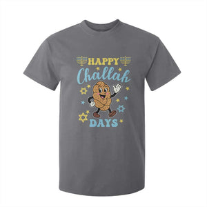 Funny Hanukkah Food Lover Gift T Shirt For Kid Happy Challah Days TS12 Charcoal Print Your Wear