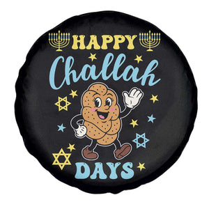 Funny Hanukkah Food Lover Gift Spare Tire Cover Happy Challah Days - Print Your Wear