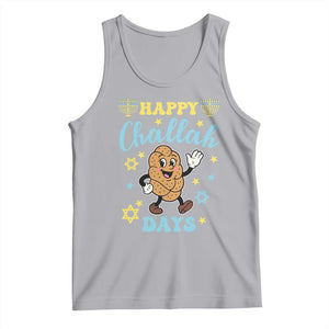 Funny Hanukkah Food Lover Gift Tank Top Happy Challah Days TS12 Athletic Heather Print Your Wear