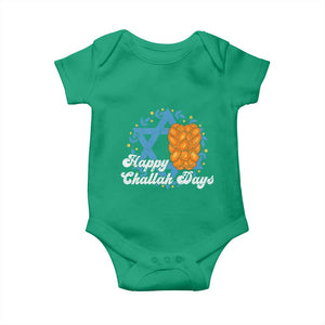 Hanukkah Challah Baby Onesie Happy Challah Days Star Of David Gift TS12 Irish Green Print Your Wear