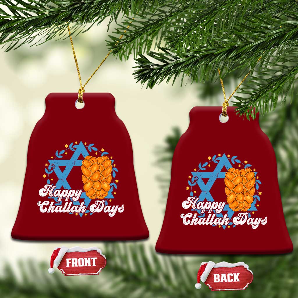 Hanukkah Challah Ceramic Ornament Happy Challah Days Star Of David Gift TS12 Print Your Wear