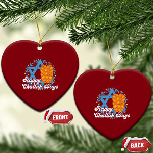 Hanukkah Challah Ceramic Ornament Happy Challah Days Star Of David Gift TS12 Print Your Wear