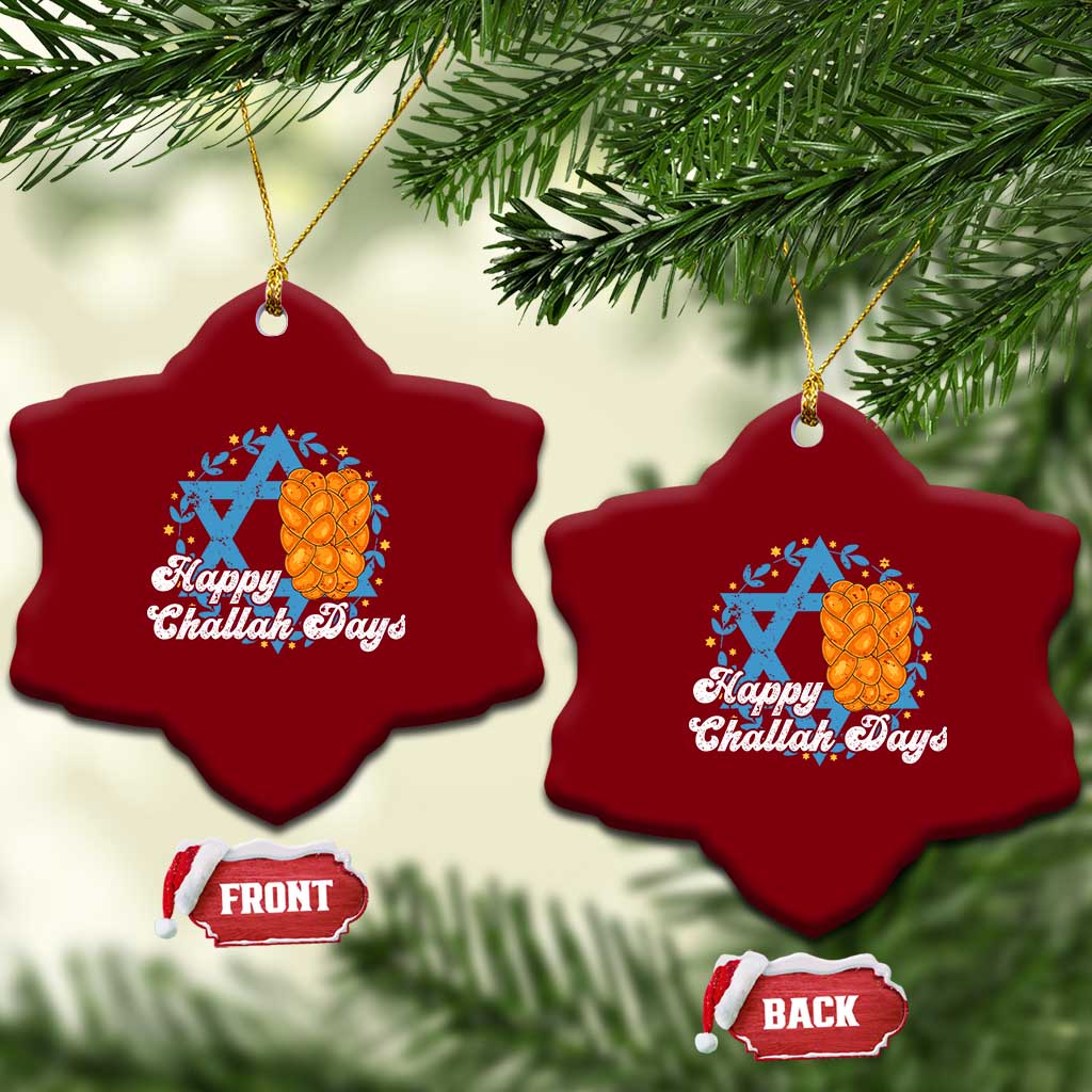 Hanukkah Challah Ceramic Ornament Happy Challah Days Star Of David Gift TS12 Print Your Wear