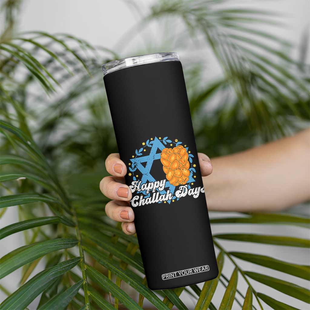 Hanukkah Challah Skinny Tumbler Happy Challah Days Star Of David Gift TS12 Print Your Wear