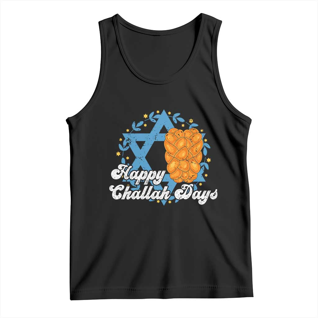 Hanukkah Challah Tank Top Happy Challah Days Star Of David Gift TS12 Black Print Your Wear