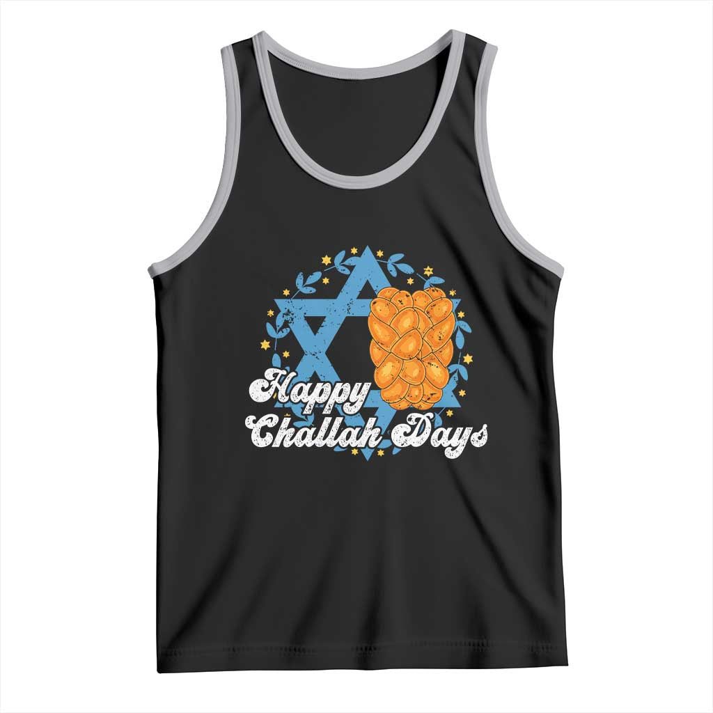 Hanukkah Challah Tank Top Happy Challah Days Star Of David Gift TS12 Black Athletic Heather Print Your Wear