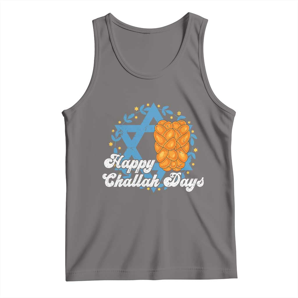 Hanukkah Challah Tank Top Happy Challah Days Star Of David Gift TS12 Deep Heather Print Your Wear