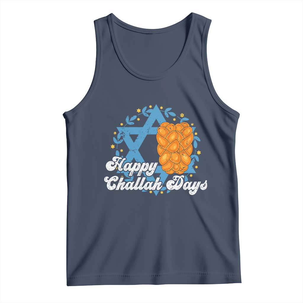 Hanukkah Challah Tank Top Happy Challah Days Star Of David Gift TS12 Navy Print Your Wear