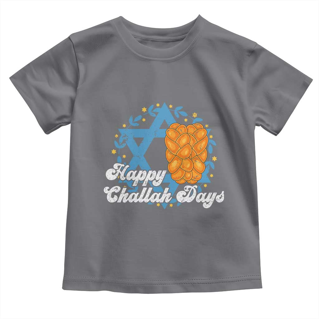 Hanukkah Challah Toddler T Shirt Happy Challah Days Star Of David Gift TS12 Charcoal Print Your Wear