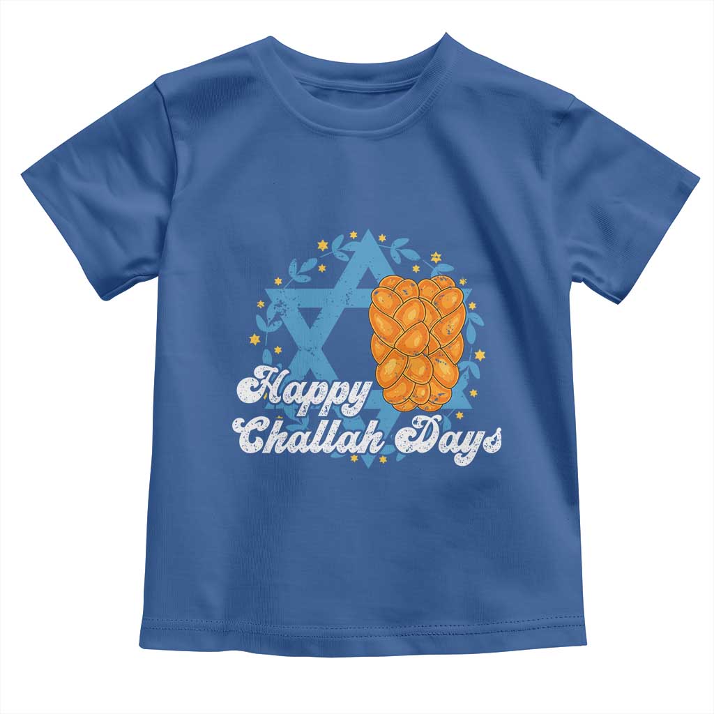 Hanukkah Challah Toddler T Shirt Happy Challah Days Star Of David Gift TS12 Royal Blue Print Your Wear