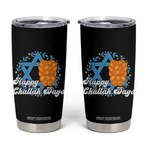 Hanukkah Challah Tumbler Cup Happy Challah Days Star Of David Gift TS12 Black Print Your Wear