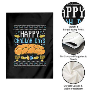 Happy Challah Days Garden Flag Ugly Hanukkah Food Lover Gift TS12 Print Your Wear
