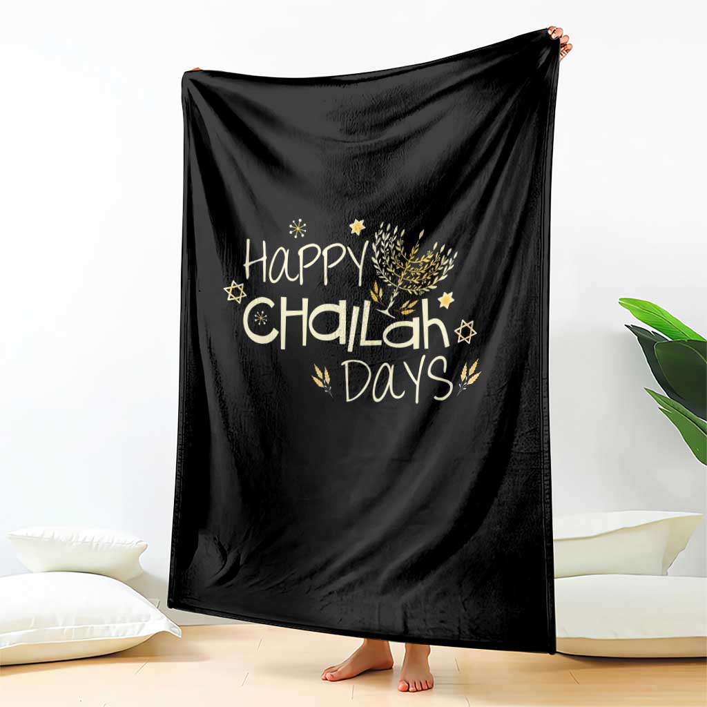 Funny Hanukkah Festival Of Lights Throw Blanket Happy Challah Days TS12 Print Your Wear