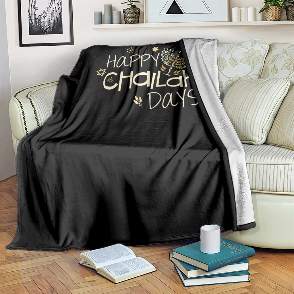Funny Hanukkah Festival Of Lights Throw Blanket Happy Challah Days TS12 Print Your Wear