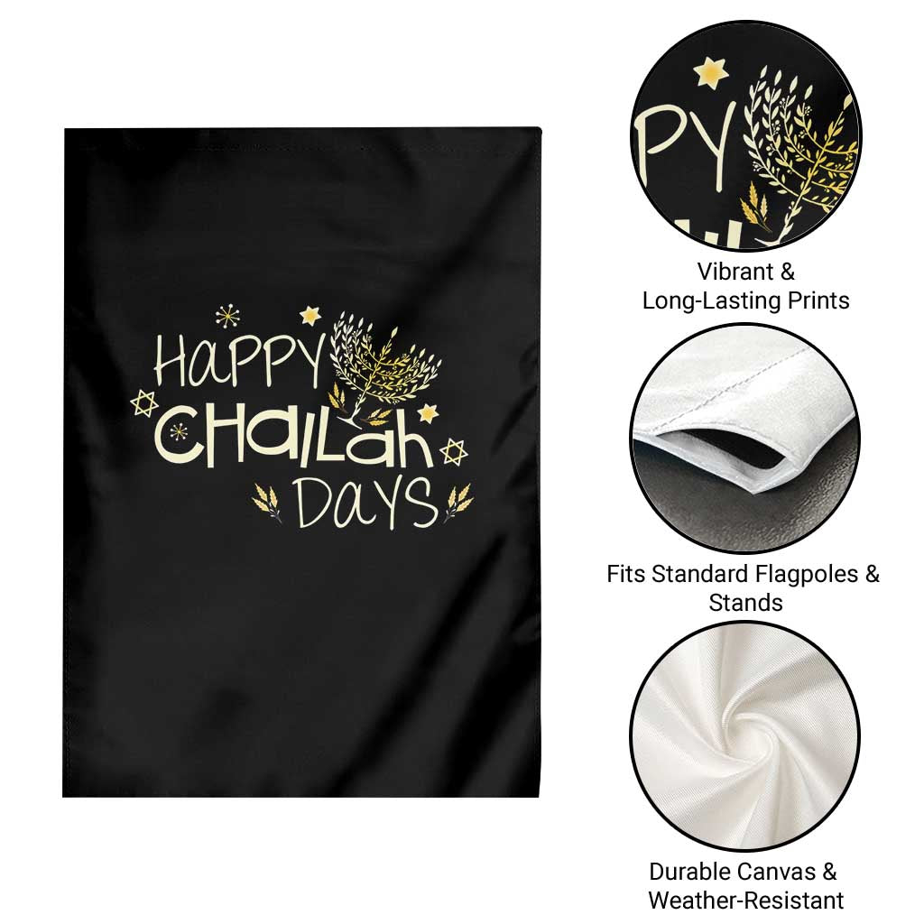 Funny Hanukkah Festival Of Lights Garden Flag Happy Challah Days TS12 Print Your Wear