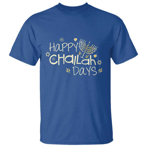 Funny Hanukkah Festival Of Lights T Shirt Happy Challah Days TS12 Royal Blue Print Your Wear