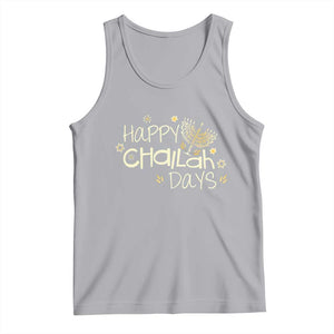 Funny Hanukkah Festival Of Lights Tank Top Happy Challah Days TS12 Athletic Heather Print Your Wear