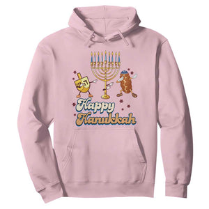 Funny Hanukkah Hoodie Dab Dreidel Menorah Challah Gift TS12 Light Pink Print Your Wear