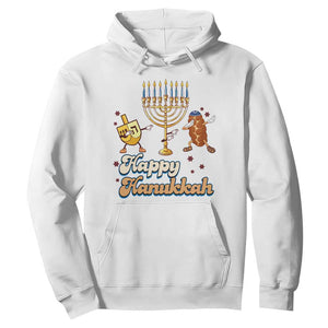 Funny Hanukkah Hoodie Dab Dreidel Menorah Challah Gift TS12 White Print Your Wear