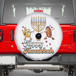 Funny Hanukkah Spare Tire Cover Dab Dreidel Menorah Challah Gift TS12 White Print Your Wear
