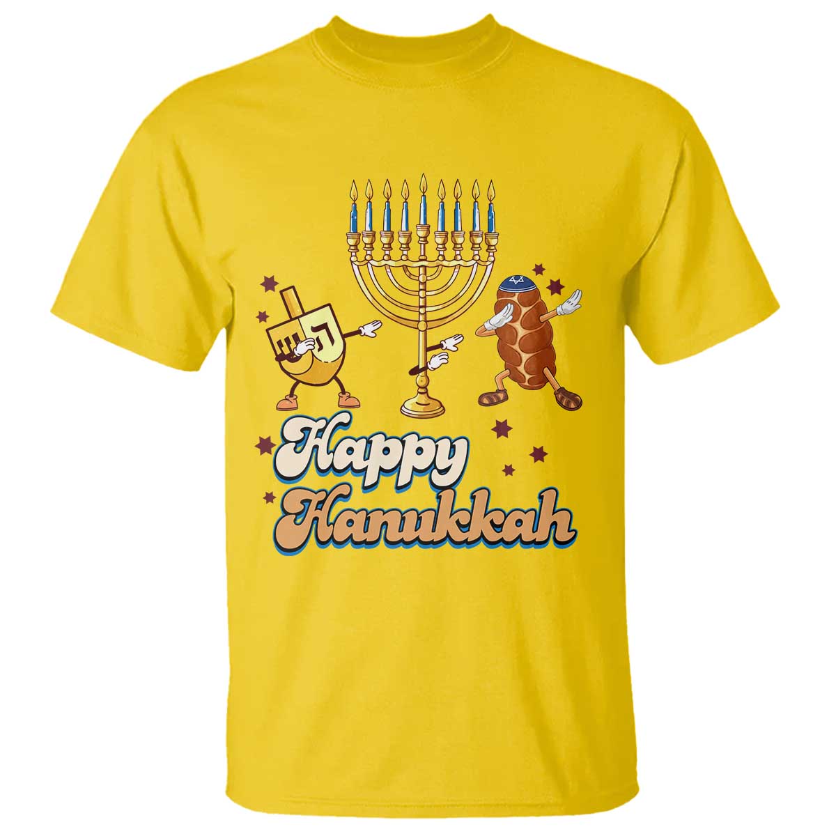 Funny Hanukkah T Shirt Dab Dreidel Menorah Challah Gift TS12 Daisy Print Your Wear
