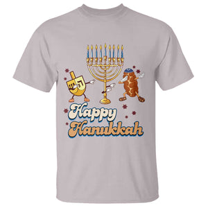 Funny Hanukkah T Shirt Dab Dreidel Menorah Challah Gift TS12 Ice Gray Print Your Wear