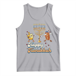 Funny Hanukkah Tank Top Dab Dreidel Menorah Challah Gift TS12 Athletic Heather Print Your Wear