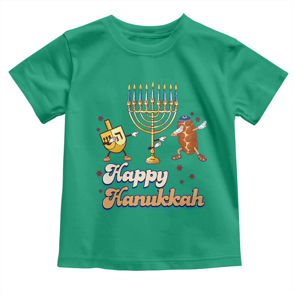 Funny Hanukkah Toddler T Shirt Dab Dreidel Menorah Challah Gift TS12 Irish Green Print Your Wear