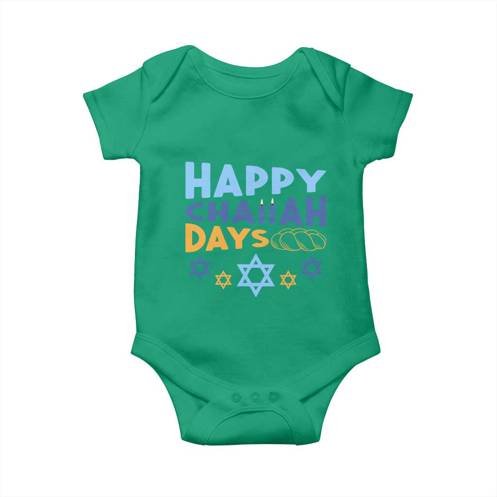 Happy Challah Days Baby Onesie Hanukkah Holiday Gift TS12 Irish Green Print Your Wear