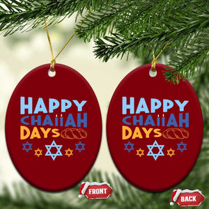 Happy Challah Days Ceramic Ornament Hanukkah Holiday Gift TS12 Print Your Wear