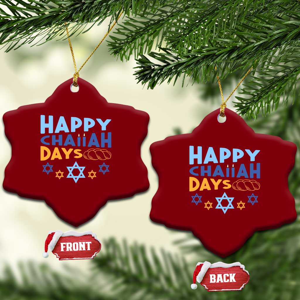 Happy Challah Days Ceramic Ornament Hanukkah Holiday Gift TS12 Print Your Wear