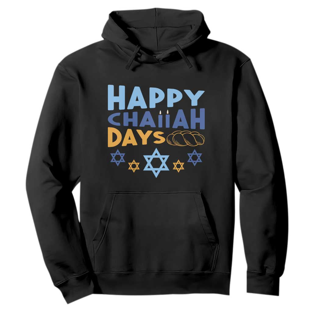 Happy Challah Days Hoodie Hanukkah Holiday Gift TS12 Black Print Your Wear