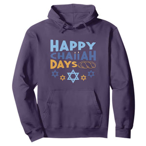 Happy Challah Days Hoodie Hanukkah Holiday Gift TS12 Purple Print Your Wear