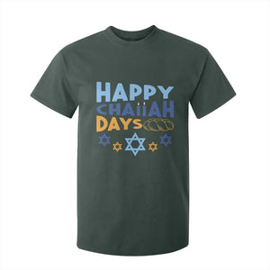 Happy Challah Days T Shirt For Kid Hanukkah Holiday Gift TS12 Dark Forest Green Print Your Wear