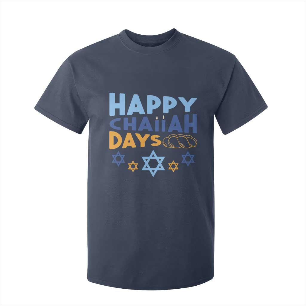 Happy Challah Days T Shirt For Kid Hanukkah Holiday Gift TS12 Navy Print Your Wear