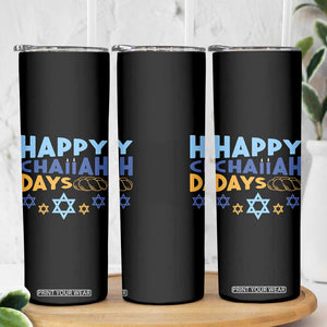 Happy Challah Days Skinny Tumbler Hanukkah Holiday Gift TS12 Print Your Wear