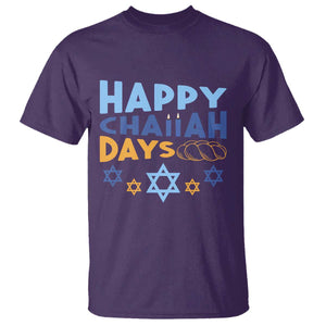 Happy Challah Days T Shirt Hanukkah Holiday Gift TS12 Purple Print Your Wear