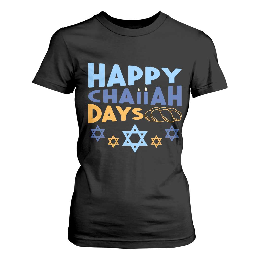 Happy Challah Days T Shirt For Women Hanukkah Holiday Gift TS12 Black Print Your Wear