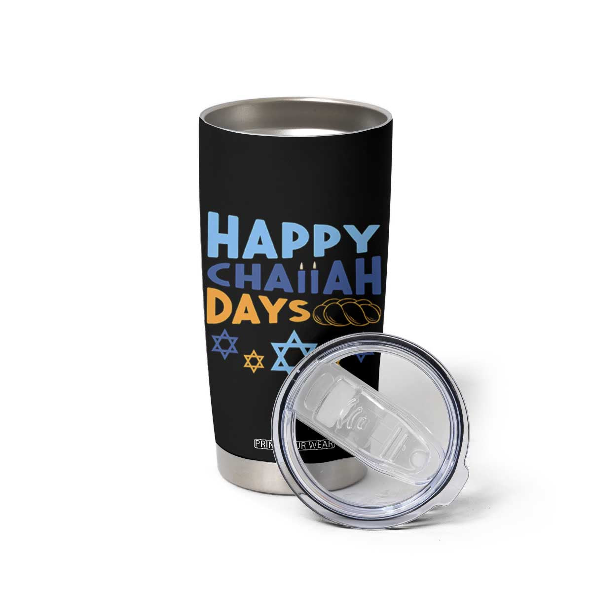 Happy Challah Days Tumbler Cup Hanukkah Holiday Gift TS12 Print Your Wear
