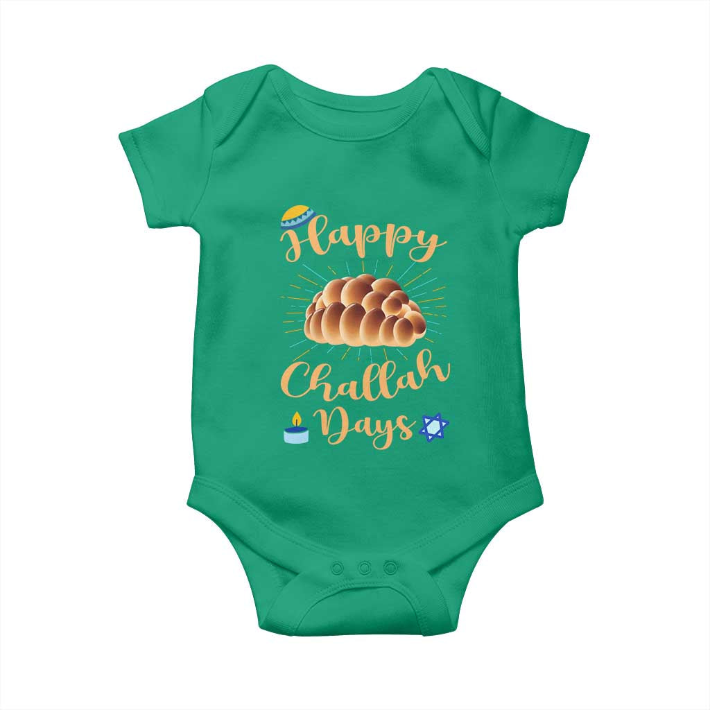 Funny Hanukkah Happy Challah Days Baby Onesie Jewish Gift TS12 Irish Green Print Your Wear